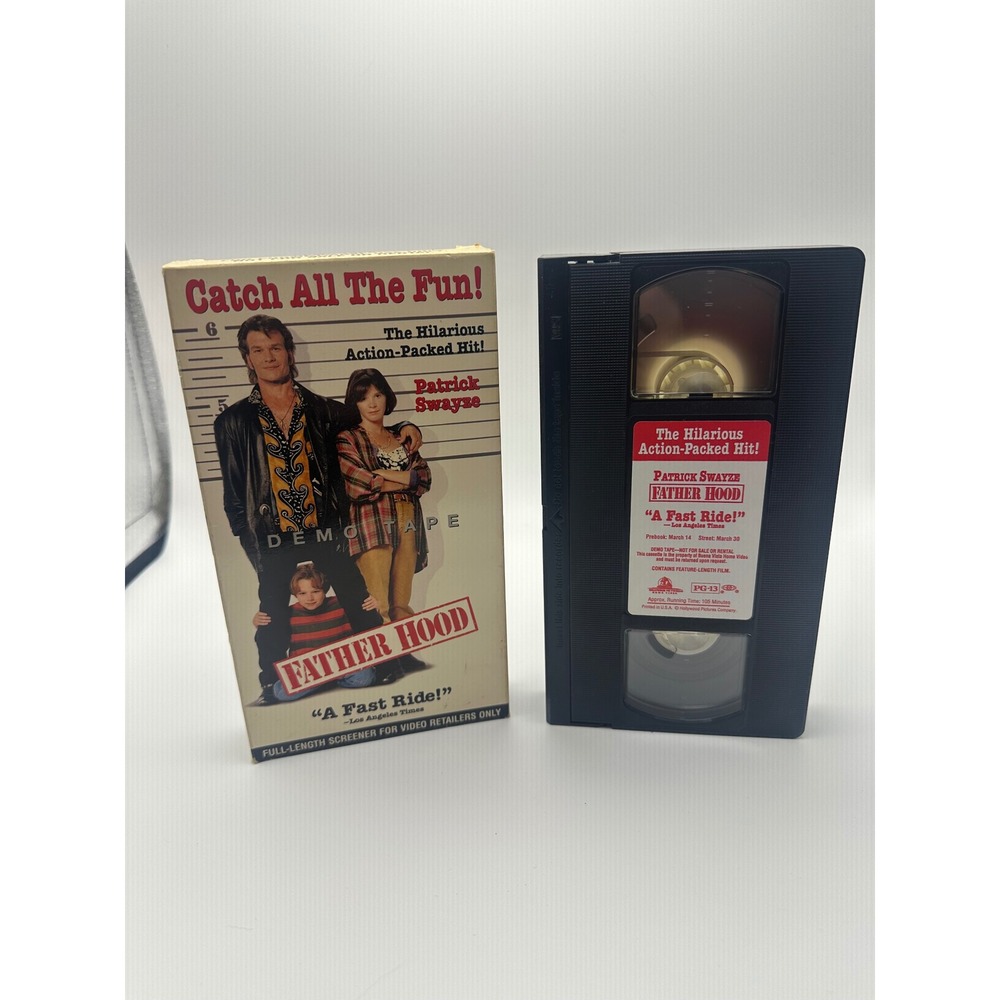 Father Hood VHS Demo Tape Patrick Swayze Screener Promo 1993 Rare Movie - Picture 4 of 4
